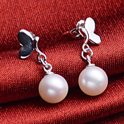 Hanazo 7-8mm Natural Pearl Earrings EA0087W021270