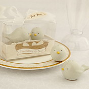 Ceramic Bird's Nest Salt And Pepper Shakers Wedding Favor