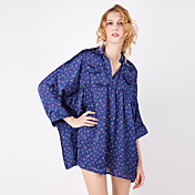 Women's Loose Flora Print Shirt