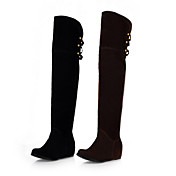 Suede Comfort Over The Knee Boots With Rivet(More Colors)