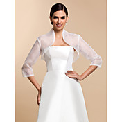 3/4 Sleeve Organza Evening/Casual Wrap/Jacket (More Colors) 