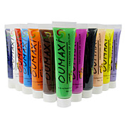 12-Color 3D Acrylic Nail Art Painting Pigment Kits