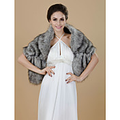 Half Sleeve Faux Fur Party/Casual Shawls
