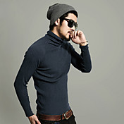 Men'S Cotton Fasion High Collar Knit Sweater