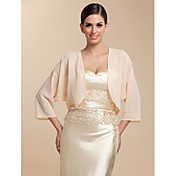 3/4 Sleeve Chiffon Evening/Casual Wrap/Jacket (More Colors)