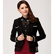 Unifo Show Women's Korea Short Black Ol Style Coat