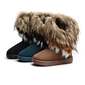 Fur Flat Heel Snow Boots Booties/Ankle Boots Casual Shoes(More Colors)