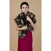 Gorgeous Half Sleeve Faux Fur Party/Casual Shawls