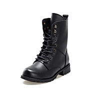 Women's Low Heel Combat Ankle Boots