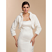 Elegant Long Sleeve Faux Fur Wedding/ Party Jackets/ Wraps