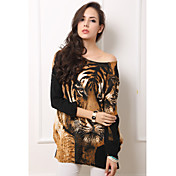 Maternity Tiger Head Print Blouse