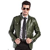 SMR Flocking PU Coat(Army Green)