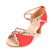 Women's Satin Ankle Strap Latin / Ballroom Dance Shoes