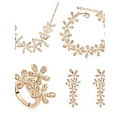 Xingzi Women'S Crystal Jewelry Set 11182 Ring Size 7