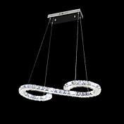Crystal Bulb Included Led Pendant, Minimalist Modern Metal Plating