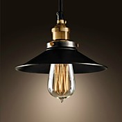 European-Style Retro 1 Light Pendant In Painting Processing