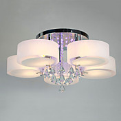 Crystal Chandelier, 5 Light,  Modern Metal Acrylic Painting