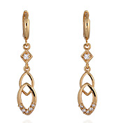 Yueli Women's 18K Gold ZirconEarings ER0203