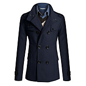 Wshgyy Men's Korea Fit Long Sections Coat