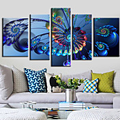 Stretched Canvas Print Art Abstract Spining Set of 5