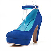 Suede Chunky Heel Pumps Heels Shoes(More Colors)