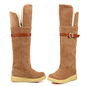 MMX Warm Belt Décor Anti-Slip Snow Boots(Brown)