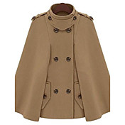 ER Women's   Tweed  Cloak Coat