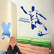 Football Man DIY Adhesive Removable Wall Decal  We are the Champions