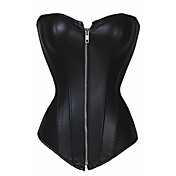 Women's Sexy Black Up Strapless Corset