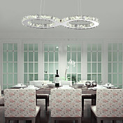 Crystal Bulb Included Led Pendant, Concise Modern Metal Plating