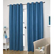(One Panel)Modern Classic Solid Energy Saving Curtain