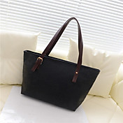 N-PAI Women's Black Simple Word Print Shoulder Bag(28*37*12)