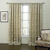 (Two Panels) Fancy Country Arabasque Energy Saving Curtain