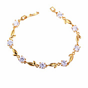 XINXIN Women's 20.5cm 18K Gold Zircon Handchain SL0068