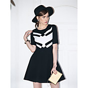 TS Simplicity Color Block Splice Dress
