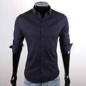CUBFACE Men's Fit Square Collar Shirt