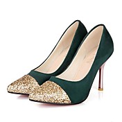 Suede Women's Stiletto Heel Pumps Heels with Sparkling Glitter Shoes (More Colors)