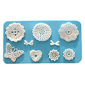 Silk Lace Silicone Baking Mold, Mold size 7x4 inch, Finished Lace 6x3 inch