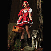 Sexy Adult Little Red Riding Hood Dress  Halloween Costume(2Pieces)