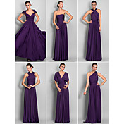 Sheath/Column Floor-length Jersey Convertible Dress