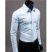 A&W Men's Light Blue  Leisure Long Sleeve Shirt