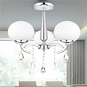 Elegant Modern Crystal 3 Light Chandelier