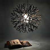 Coral design pendant, 1 light, iron acrylic painting
