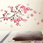 Flowers Butterfly Removable Wall Sticker