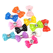 60PCS 12-Color Resin 3D Bow Tie Nail Art Decorations