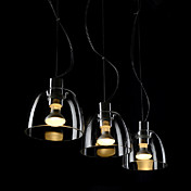 pendant, 3 light, italy style transparent electroplating