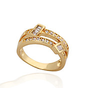 Jian Feng 18K Genuine Gold Plating Zircon J0676 Ring