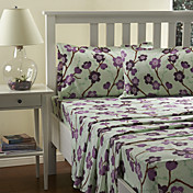 Sheet Set,4-Piece Purple Flower