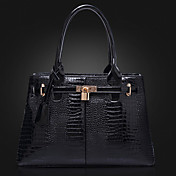 POLO Women's Simple Embossing Stereotypes Tote(Black)