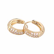 Jian Feng Unique Design Zircon 18K Gold Plating Earrings ER0487